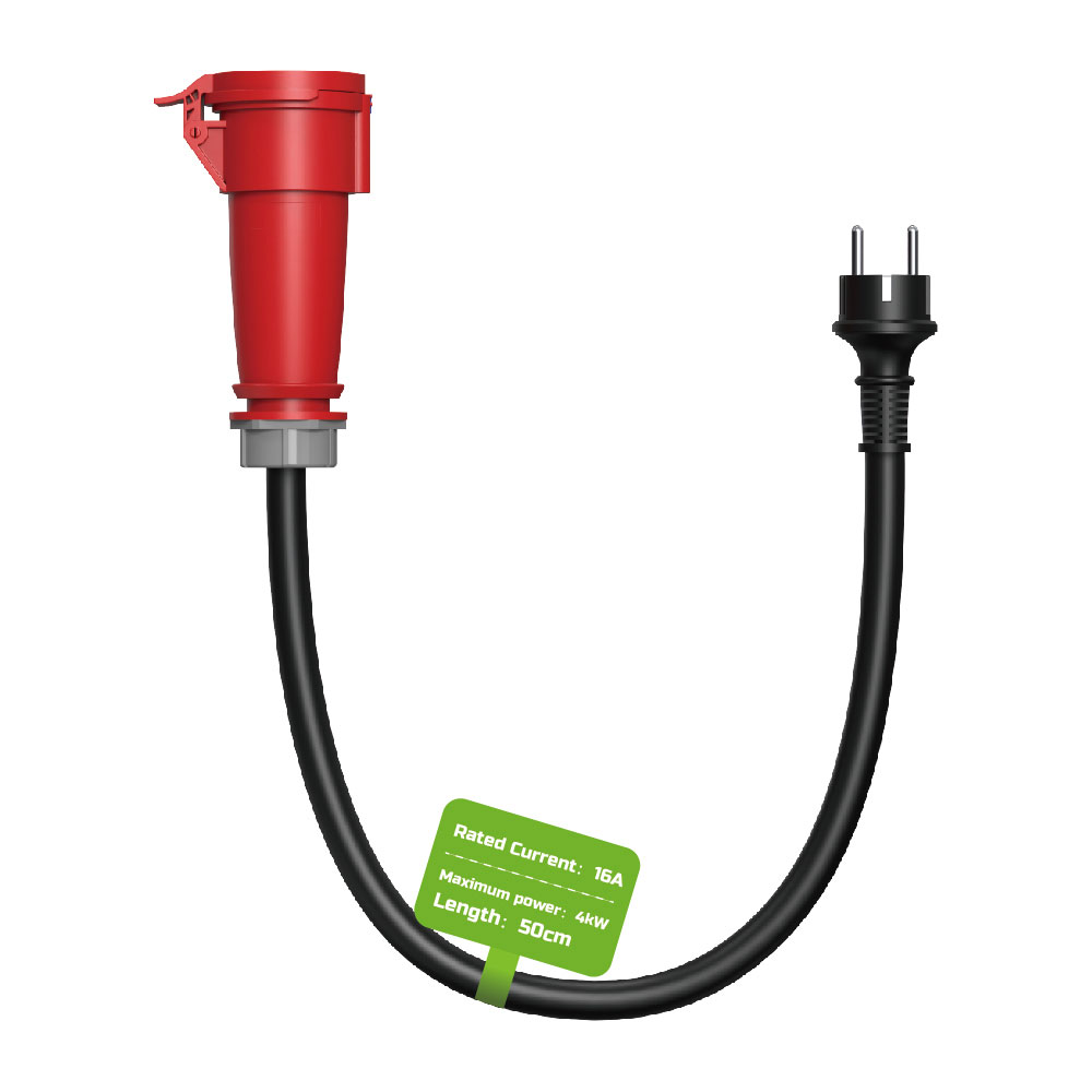 CEE 16A/400V 5Pin to Schuko 16A 250V Adapter Cord