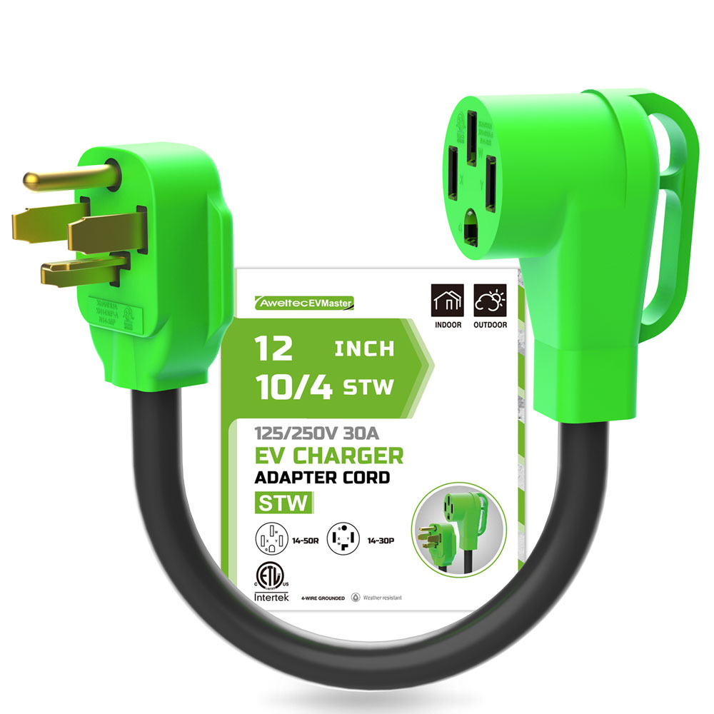 NEMA 14-30P to 14-50R EV Charger Adapter Cord for Level 2 Charging