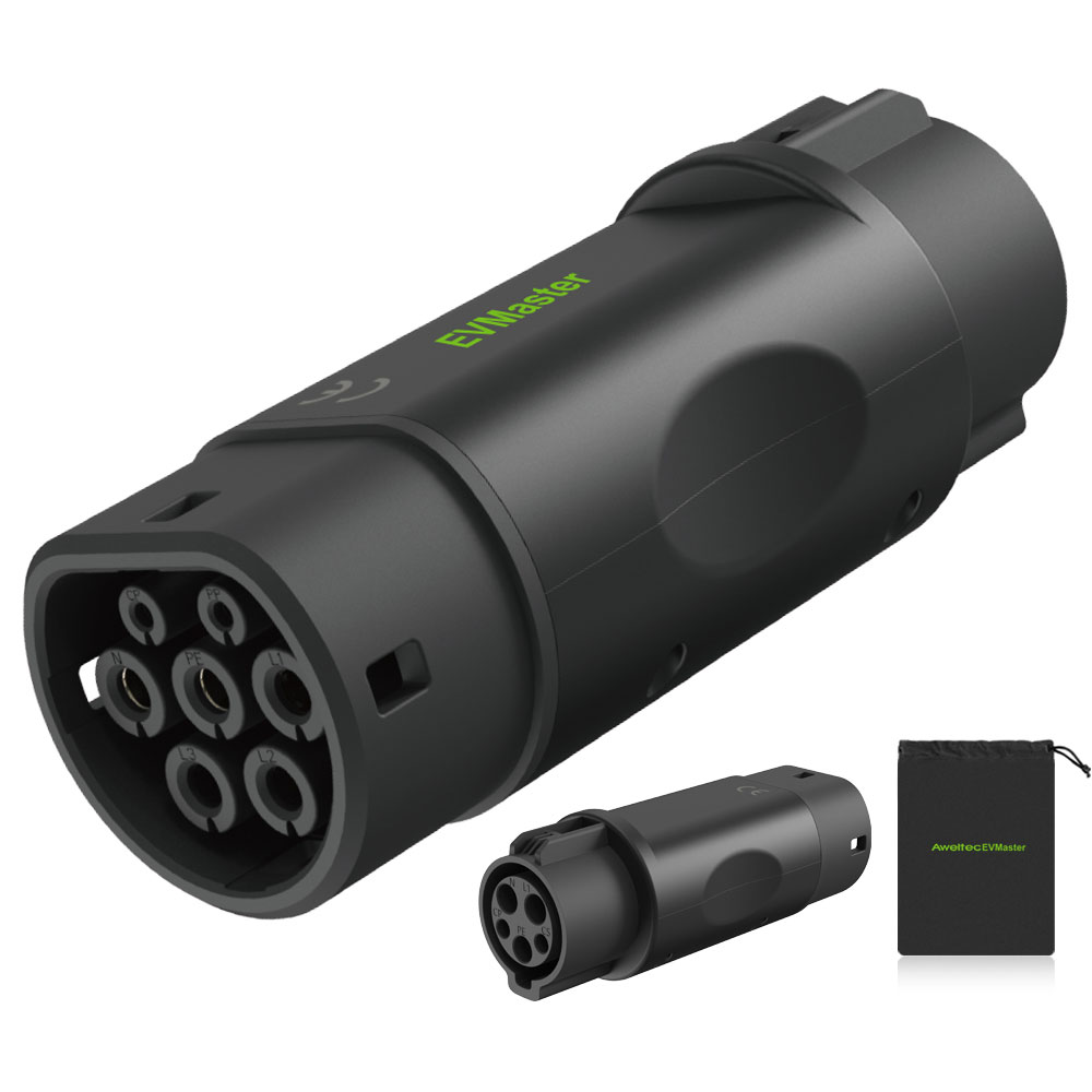 Type 1 J1772 to Type 2 Charging Adapter 