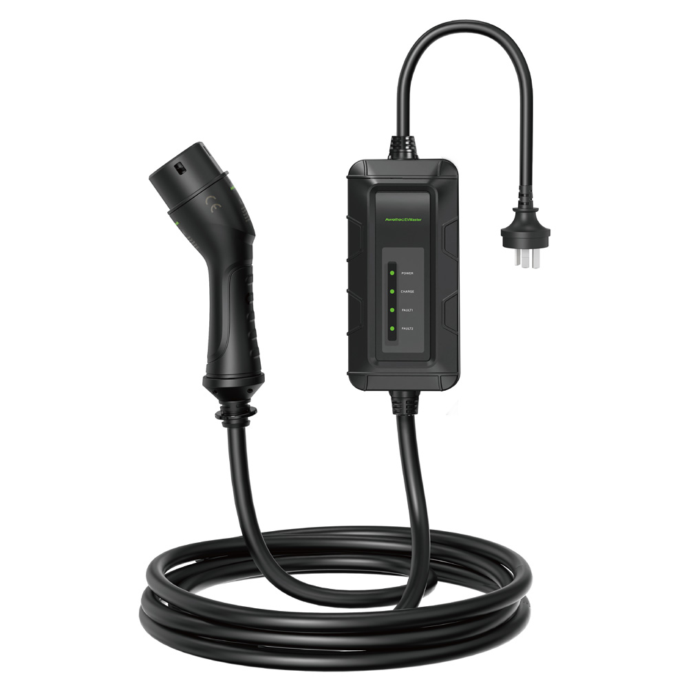 Type 2 10A 2.4kW Portable EV Charger,LED-Australia,New Zealand