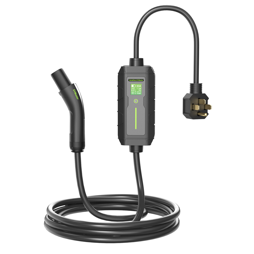 NACS(Tesla) 7.2kW LCD Portable Charger